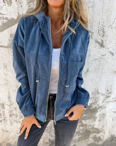 EdgeChic Soft jacket with hood and zipper