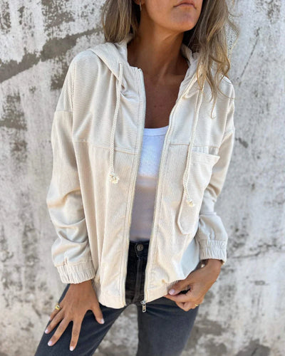 EdgeChic Soft jacket with hood and zipper