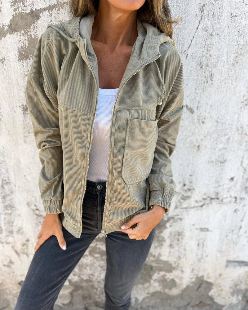 EdgeChic Soft jacket with hood and zipper