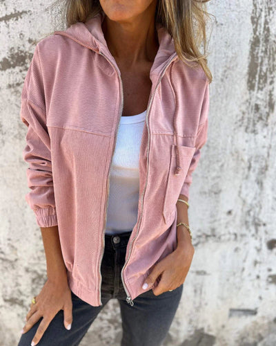 EdgeChic Soft jacket with hood and zipper