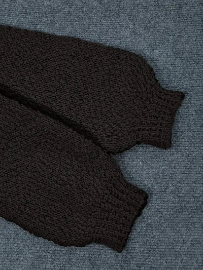 Chic Round Neck Long Sleeve Sweater
