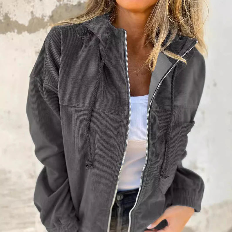 EdgeChic Soft jacket with hood and zipper